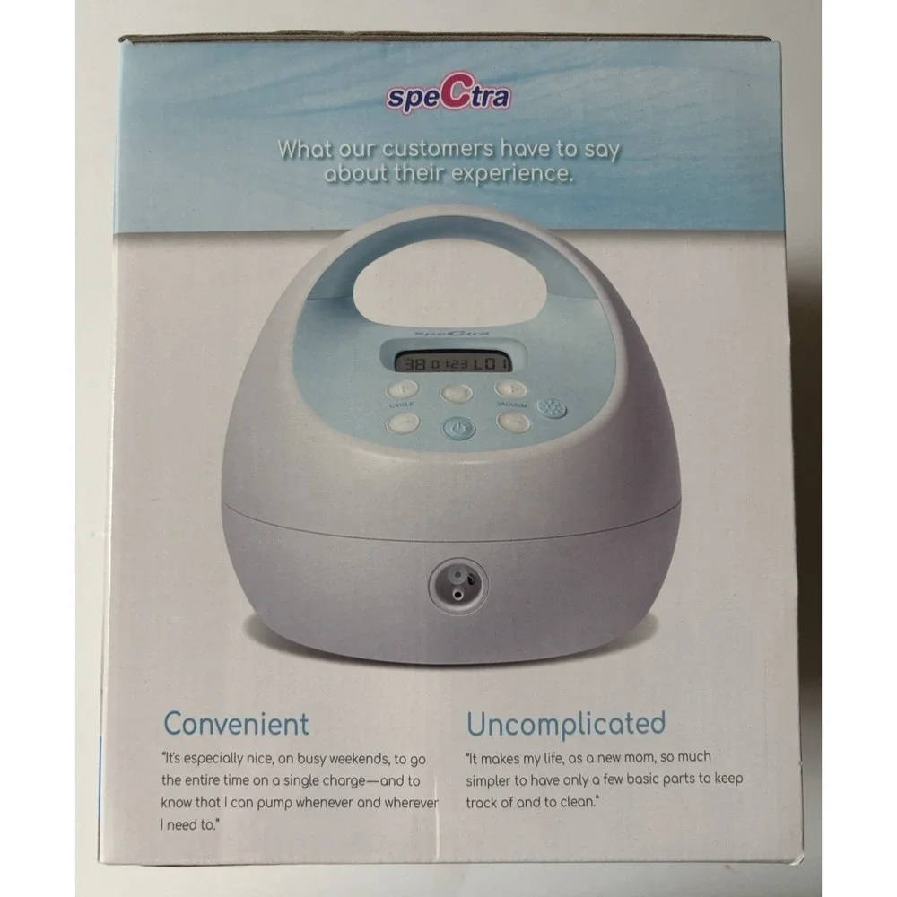 New Spectra S1+ Double Electric Breast Pump with Rechargeable Battery & Bag